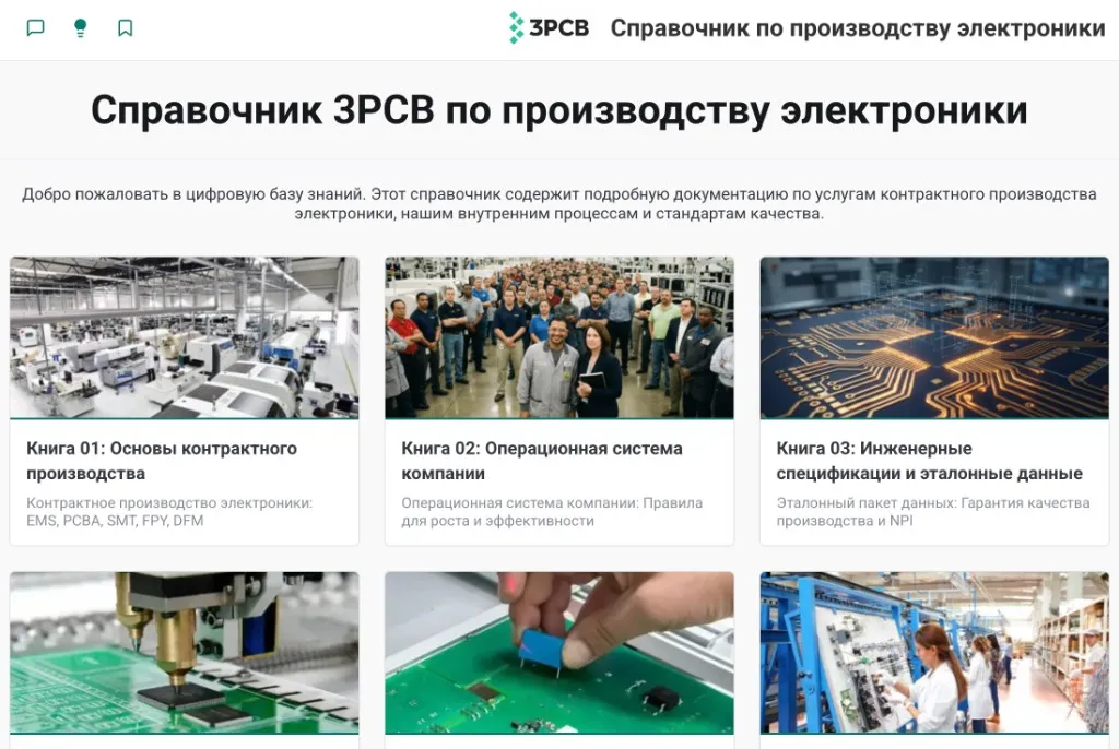 Открываем доступ к Справочнику 3PCB по производству электроники