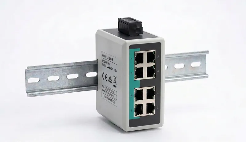 Промышленный 8-портовый Fast Ethernet коммутатор