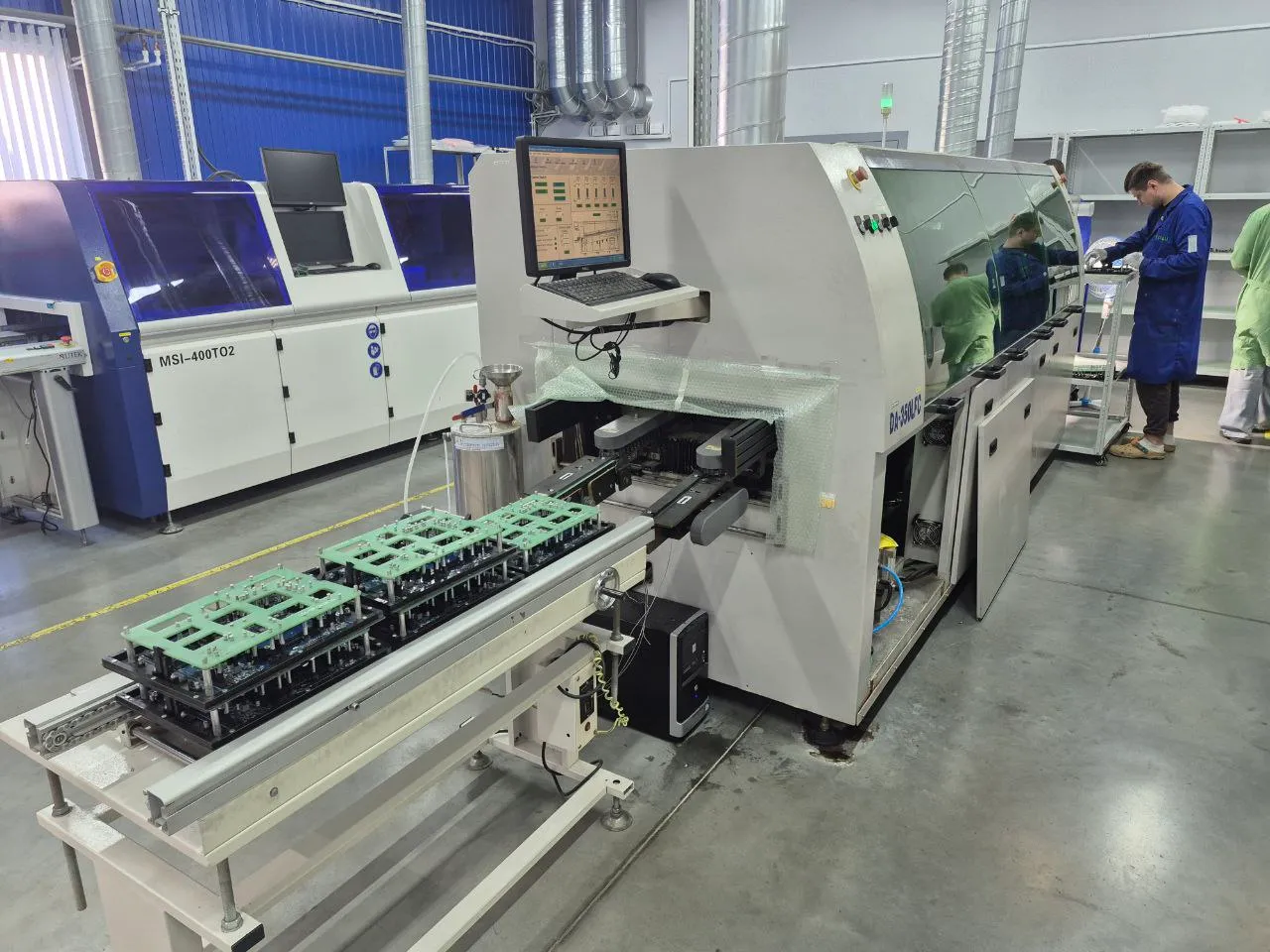 Аппарат пайки волной